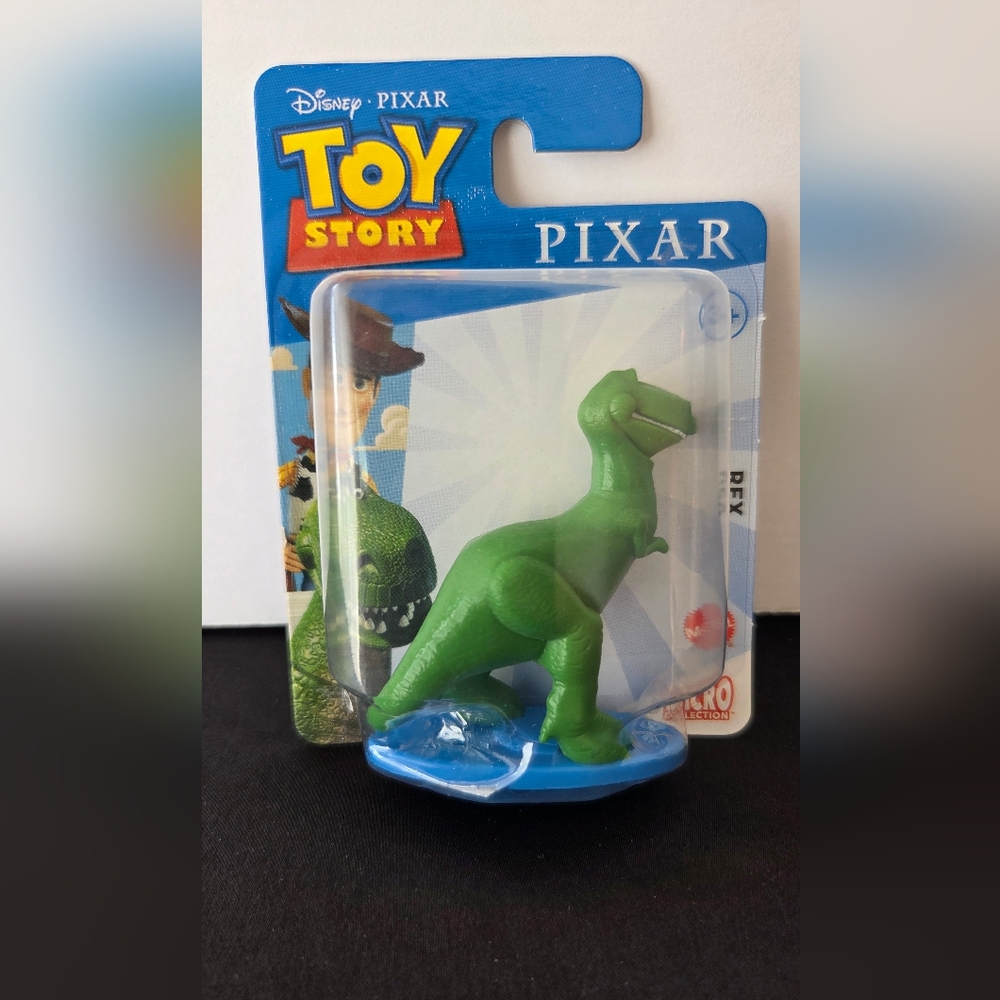 Toy Story Rex Dinosaur Disney Mattel Collection Figure 2.5" Cake Topper Toy